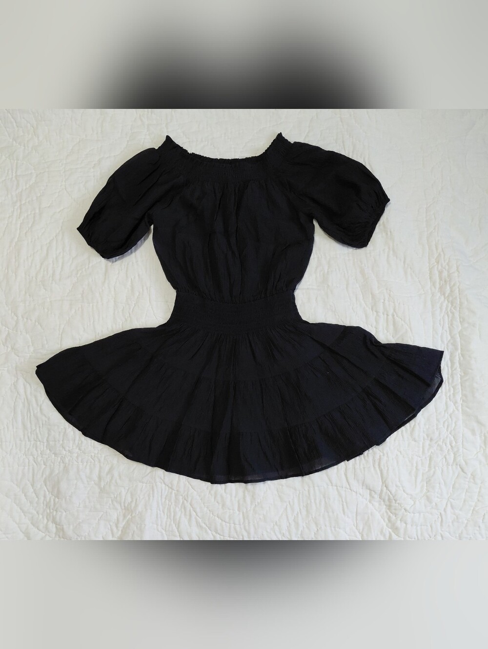 Joy Joy Black Off-Shoulder Romper NWT